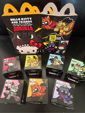 YOU PICK TOY Hello Kitty Godzilla McDonald's happy meal kids YOU CHOOSE WHICH #s